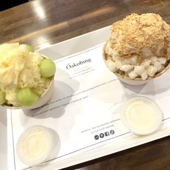 Oakobing - Injeolmi Shaved Ice & Mango Melon Shaved Ice - Ice Cream & Frozen Yogurt Near Me - Pasadena, California Oakobing - Injeolmi Shaved Ice & Mango Melon Shaved Ice - Ice Cream & Frozen Yogurt Near Me - Pasadena, California