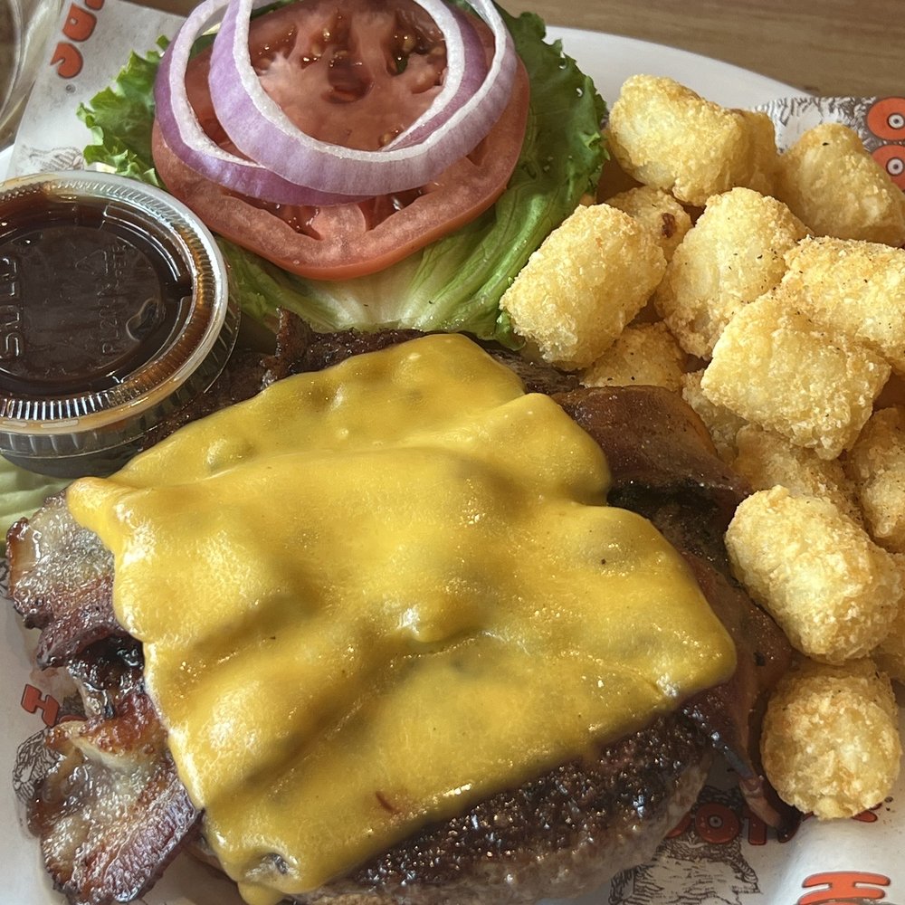 Hooters - BBQ Bacon Cheddar Burger - American Near Me - Odessa, Florida