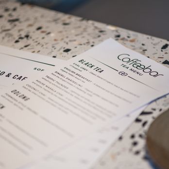 Coffeebar - Tea Menu - Coffee & Tea Near Me - Menlo Park, California