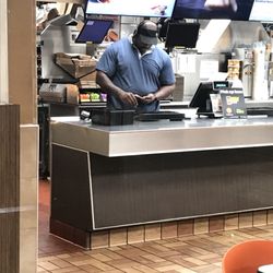 McDonald's - Took 30 min in drive thru before I got my order taken. Took the time to get out of my car, walk around front and snap this.