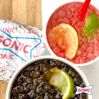 Sonic Drive-In - a bowl of black beans and a drink - Ice Cream & Frozen Yogurt Near Me - Coffeyville, Kansas