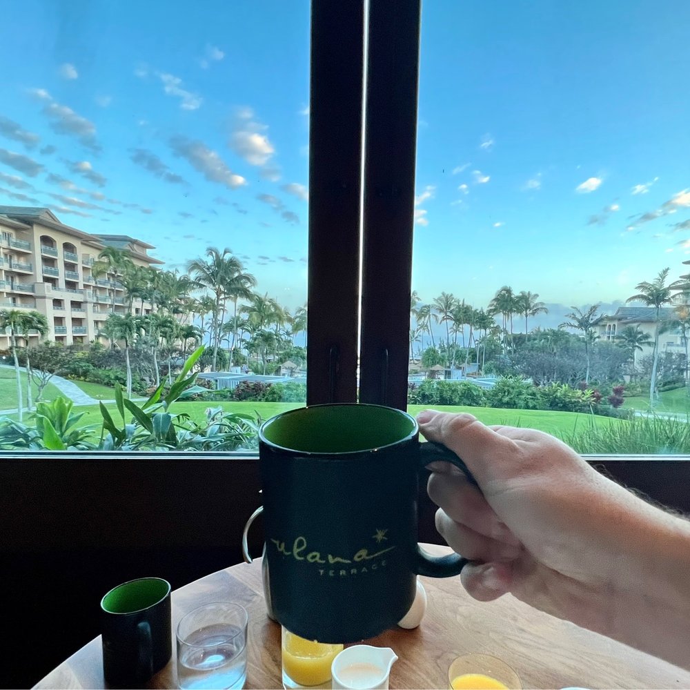 Breakfast with a view Breakfast with a view