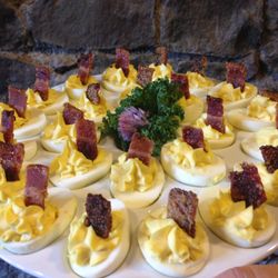 Flying Pig Roast - Bacon Deviled Eggs are back on the menu!