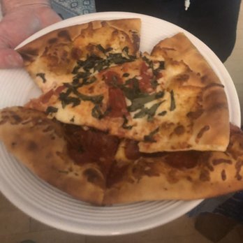 Wolfgang Puck Express - Half pep, half margherita - "restovers," as in, we'll eat the rest tomorrow. - Grocery Near Me - Calabasas, California Wolfgang Puck Express - Half pep, half margherita - "restovers," as in, we'll eat the rest tomorrow. - Grocery Near Me - Calabasas, California