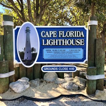 Bill Baggs Cape Florida State Park - Cake Florida Lighthouse entrance - Parks Near Me - Key Biscayne, Florida