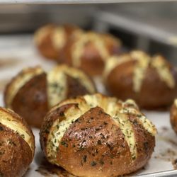 Calic Bagel - Signature calic bagel with garlic cream cheese