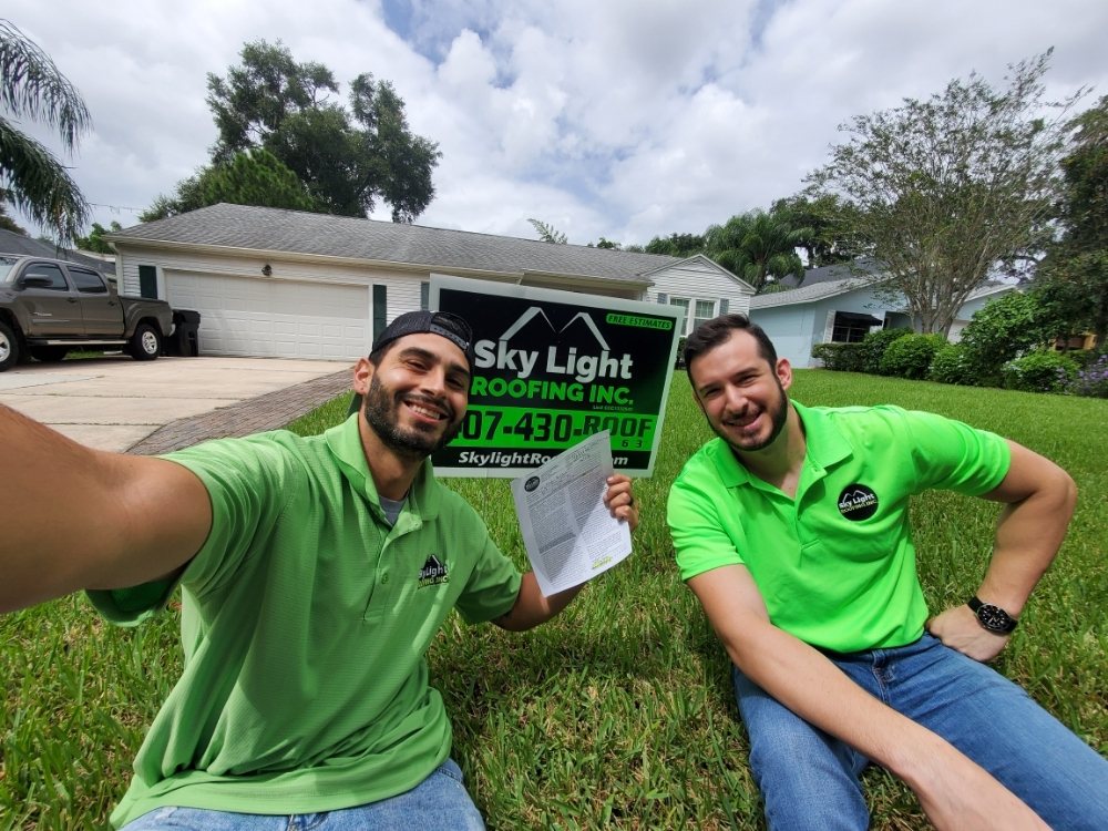 Slide of Roof With Joey
