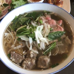 Pho, and spring rolls