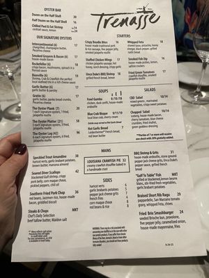 Menu photo 8 Trenasse New Orleans, LA Menu photo 8 Trenasse New Orleans, LA