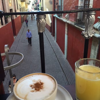 Santo Café - View from the outdoor seating area - Cafeteria Near Me - Guanajuato, GUA Santo Café - View from the outdoor seating area - Cafeteria Near Me - Guanajuato, GUA