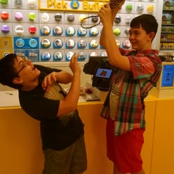 The Lego Store - They always have a fun time here!