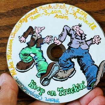 Michaels - This compilation is of rock'n'roll songs about men.  I bought enamels from Michaels, and copied this picture from an R.Crumb cartoon. - Arts & Crafts Near Me - Alameda, California