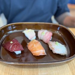 Love Makoto - Omakase Express Lunch came with these 5 sushi. Otoro, hamachi; bluefin tina, salmon, snapper.