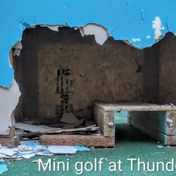 Thousand Trails Thunderbird - Dilapidated mini golf but a high point for my kids