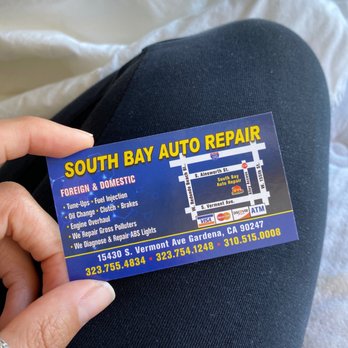 South Bay Auto Repair - Business card - Auto Repair Near Me - Gardena, California South Bay Auto Repair - Business card - Auto Repair Near Me - Gardena, California