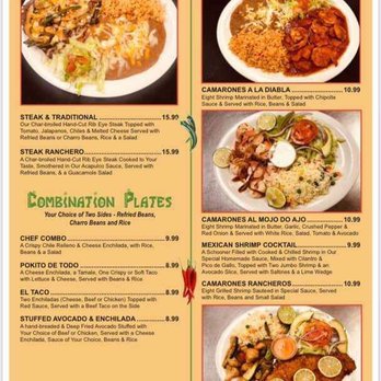 El Zarape - menu 5 - Mexican Near Me - Altus, Oklahoma