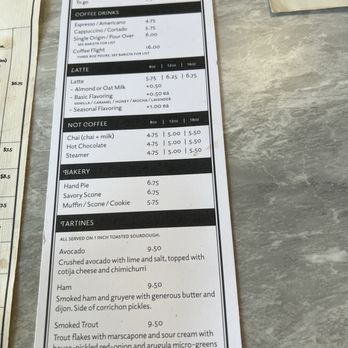 Canary Coffee Bar - Regular menu - Coffee & Tea Near Me - Milwaukee, Wisconsin