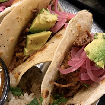 Uncle Julio's - Carnita taco with picked onion and avocado. - Mexican Near Me - Fort Worth, Texas