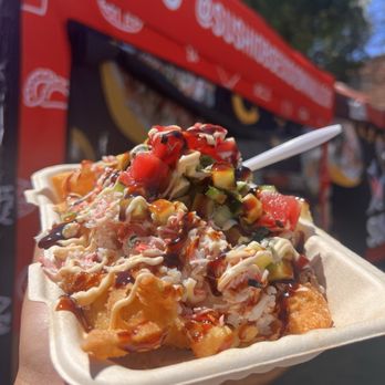 Sushi Obsession - Sushi nachos with tuna - Food Stands Near Me Sushi Obsession - Sushi nachos with tuna - Food Stands Near Me