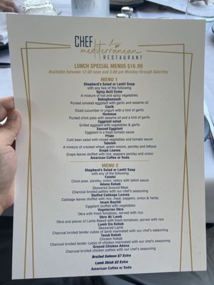 Menu photo 3 Chef Mediterranean Cresskill, NJ