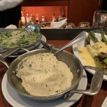 Fleming’s Prime Steakhouse & Wine Bar - Mashed Potatoes Creamed Spinach Oscar-Style Jumbo Lump Crabmeat Roasted Asparagus - Steakhouses Near Me - Mclean, Virginia Fleming’s Prime Steakhouse & Wine Bar - Mashed Potatoes Creamed Spinach Oscar-Style Jumbo Lump Crabmeat Roasted Asparagus - Steakhouses Near Me - Mclean, Virginia