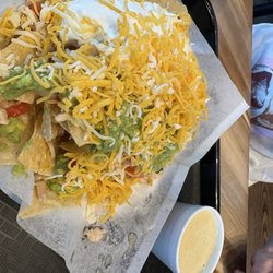 Oscar's Fresh Mex - Saturday's $9.99 chicken nachos special. Plus 4 oz cheese side.