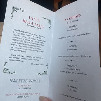 The Matheson - Pasta Menu - Wine Bars Near Me - Healdsburg, California The Matheson - Pasta Menu - Wine Bars Near Me - Healdsburg, California