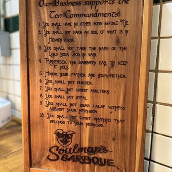 Soulman's Bar-B-Que - ows a wooden plaque with a poem on it - Barbeque Near Me - Mesquite, Texas Soulman's Bar-B-Que - ows a wooden plaque with a poem on it - Barbeque Near Me - Mesquite, Texas