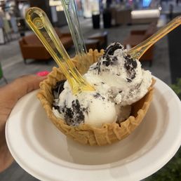ice cream in a waffle cone ice cream in a waffle cone