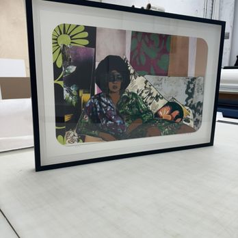 Supreme Digital - Fine art print floated on museum board and framed with a shadowbox and black satin maple frame - Printing Services Near Me - Brooklyn, New York Supreme Digital - Fine art print floated on museum board and framed with a shadowbox and black satin maple frame - Printing Services Near Me - Brooklyn, New York