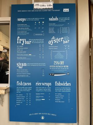 Menu photo 1 The Fish Store Victoria, BC Menu photo 1 The Fish Store Victoria, BC