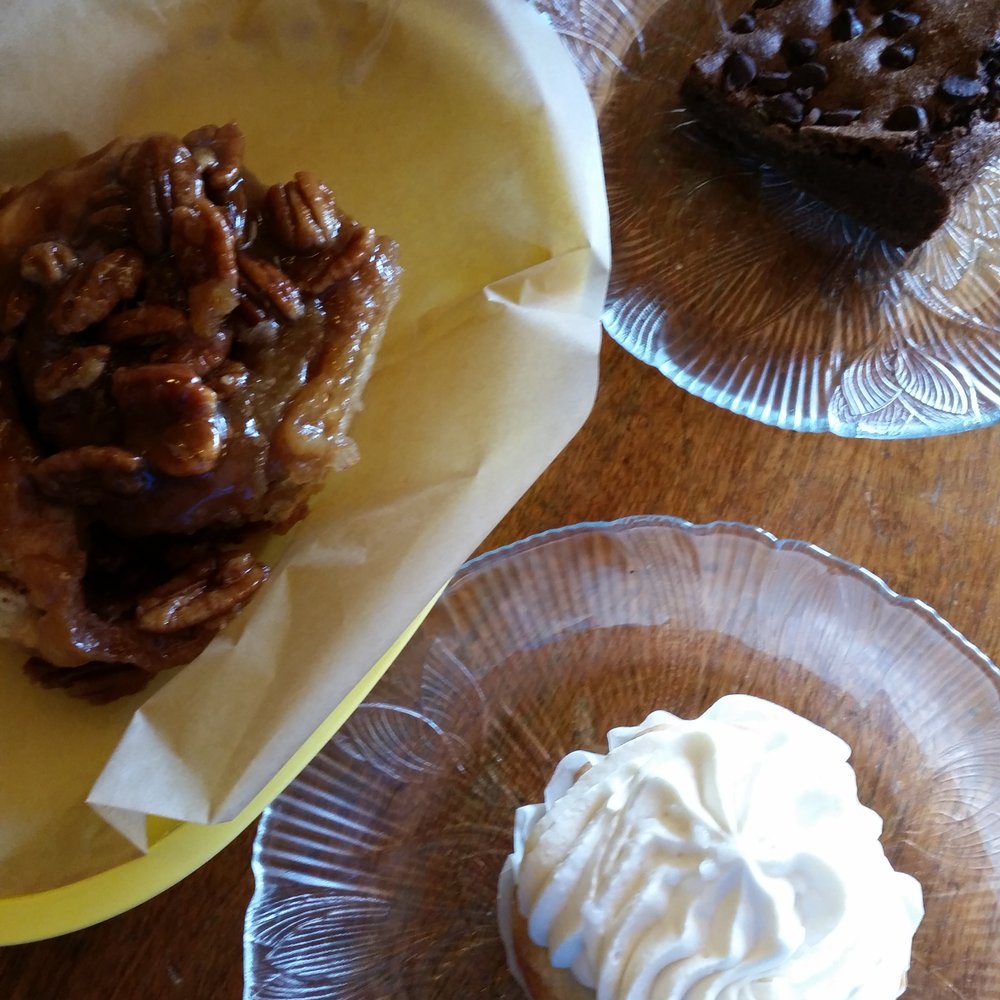 Two Sisters Bakery - Sticky bun, brownies and white berry cupcake !!! - Bakeries Near Me - Homer, Alaska