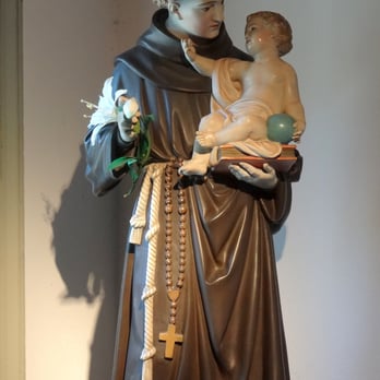 Father Miguel O'Reilly House Museum - Statue of Anthony Padua with the infant Jesus inside the museum. - Museums Near Me - St. Augustine, Florida