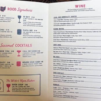 Rood - Drink menu - Desserts Near Me - Lakewood, Ohio Rood - Drink menu - Desserts Near Me - Lakewood, Ohio