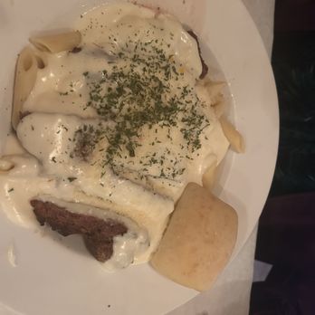 The Loft - Ribeye w/ fettuccini alfredo... excellent- no complaints and perfectly portion/priced - Steakhouses Near Me - Laurel, Mississippi