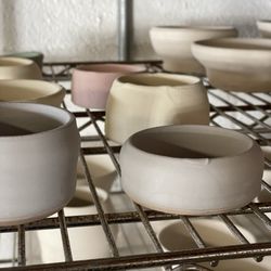 Still Life Studios - Pieces drying in the back