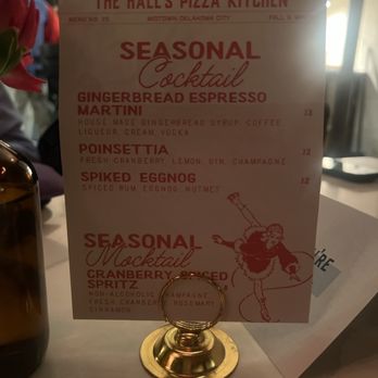 The Hall's Pizza Kitchen - Seasonal cocktail menu - Pizza Near Me - Oklahoma City, Oklahoma The Hall's Pizza Kitchen - Seasonal cocktail menu - Pizza Near Me - Oklahoma City, Oklahoma