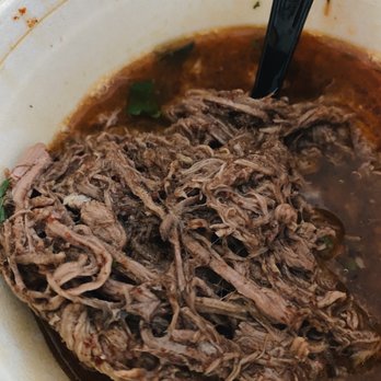 Birrieria Estrada - They packed that meat in there wow. So good! - Food Trucks Near Me - Long Beach, California Birrieria Estrada - They packed that meat in there wow. So good! - Food Trucks Near Me - Long Beach, California