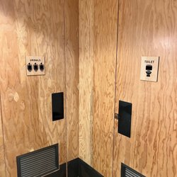 Georgetown Brewing Company - Awesome bathroom set up haha