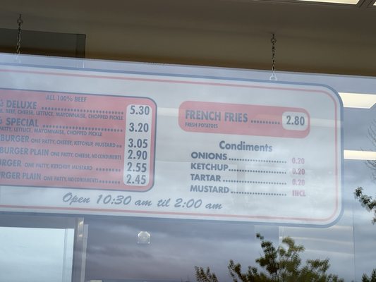 Menu photo 2 Dick's Drive-In Bellevue, WA