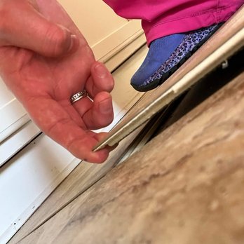 Knipp it in the bud Handyman Service - Middle vinyl piece literally lifting up with out even trying. - Handyman Near Me Knipp it in the bud Handyman Service - Middle vinyl piece literally lifting up with out even trying. - Handyman Near Me