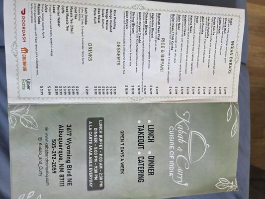 Menu photo 2 Kabab & Curry Albuquerque, NM Menu photo 2 Kabab & Curry Albuquerque, NM