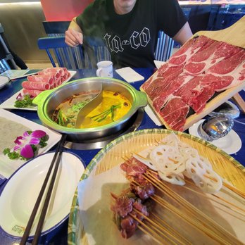 Malubianbian - Only liked the small beef skewers on the bottom. Everything else wasn't very good. Looks pretty but nothing special. - Hot Pot Near Me - Tustin, California Malubianbian - Only liked the small beef skewers on the bottom. Everything else wasn't very good. Looks pretty but nothing special. - Hot Pot Near Me - Tustin, California