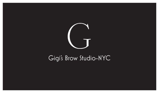 Gigi's Brow Studio - NYC Logo