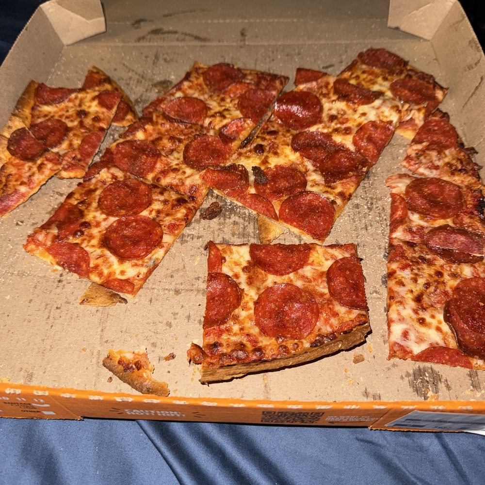 Little Caesar's Pizza - Partial pizza all thrown into the box - Pizza Near Me - Lompoc, California Little Caesar's Pizza - Partial pizza all thrown into the box - Pizza Near Me - Lompoc, California
