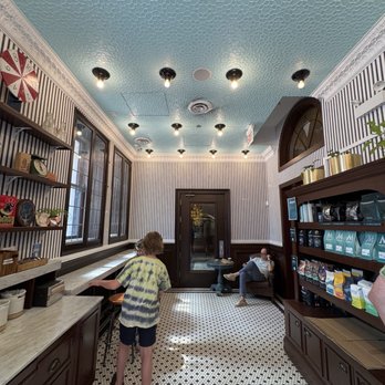 Fairgrounds Coffee and Tea - Small seating area June 2025 - Coffee & Tea Near Me - Chicago, Illinois
