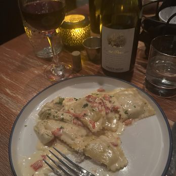 Miramare Italiano - Ravioli di pollo. The artichoke is my favorite! - Italian Near Me - Beaufort, South Carolina Miramare Italiano - Ravioli di pollo. The artichoke is my favorite! - Italian Near Me - Beaufort, South Carolina