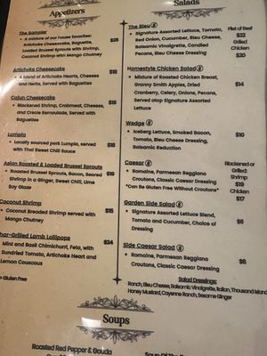 Menu photo 1 Blackwater Bistro Milton, FL