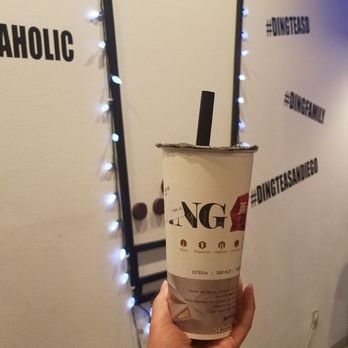 Ding Tea - Mango milk tea with crystal boba - Coffee & Tea Near Me - San Diego, California