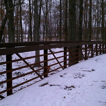 Goshen Road Rest Area - Bridge in snow. - Rest Stops Near Me - Opdyke, Illinois